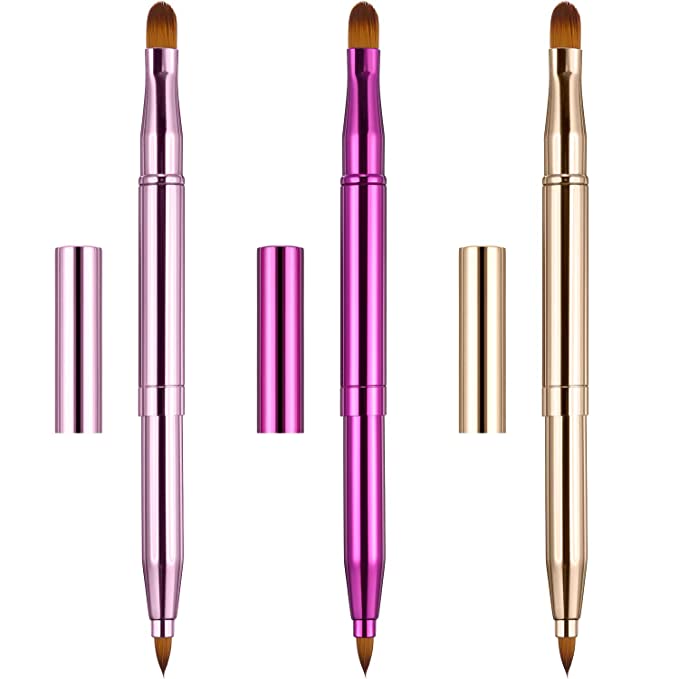 Dual End Lip Brush Concealer Brushes 3 Pieces