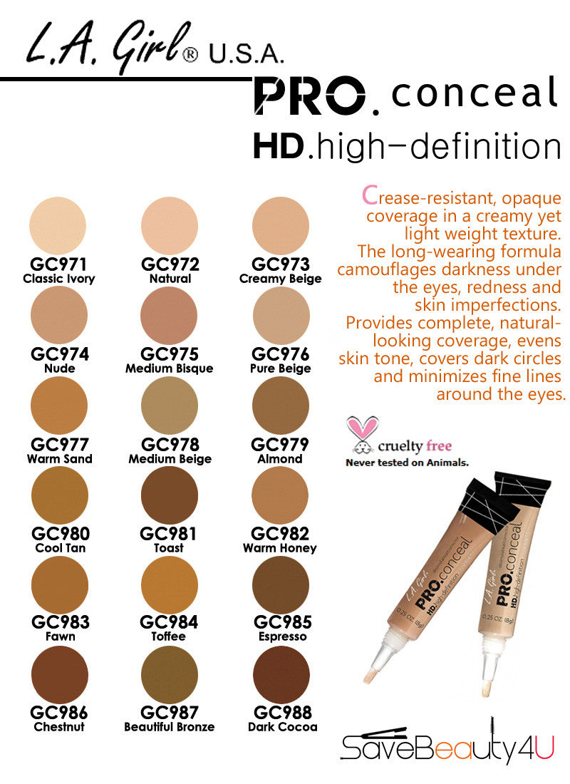 L.A. Girl Pro Conceal HD Concealer- Almond GC979